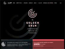 Tablet Screenshot of goldendrum.com